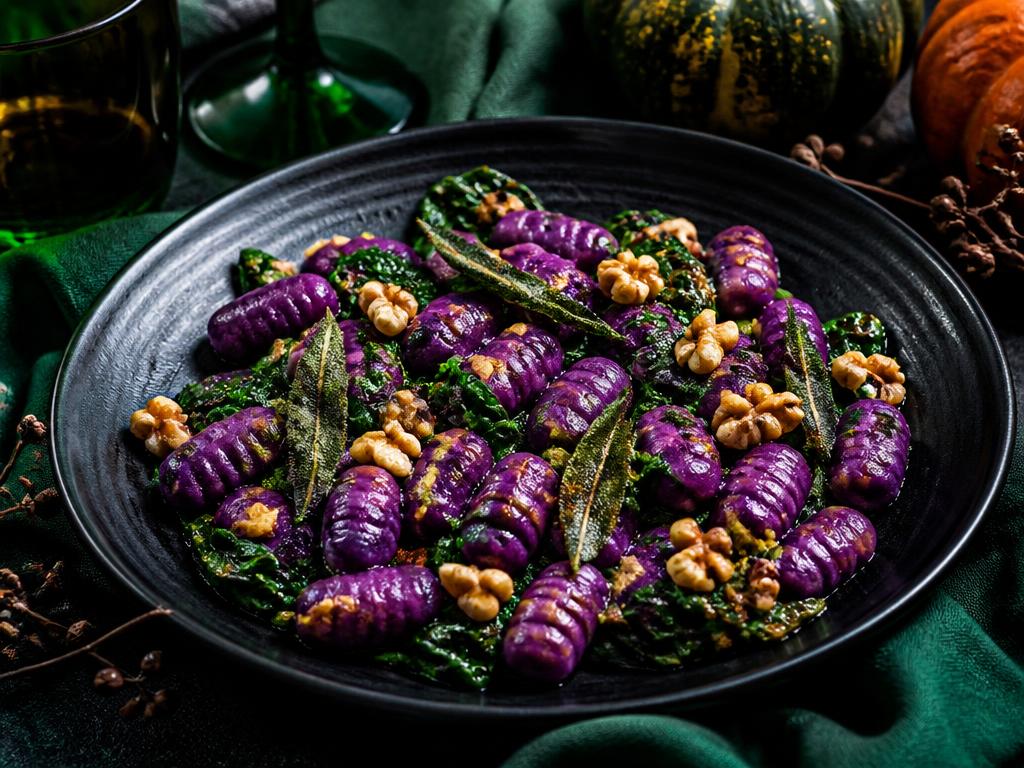Midnight Purple Sweet Potato Gnocchi