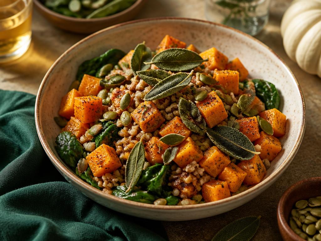 Butternut, Sage & Spinach Farro Bowl