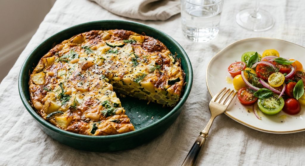 Potato, Zucchini and White Bean Frittata
