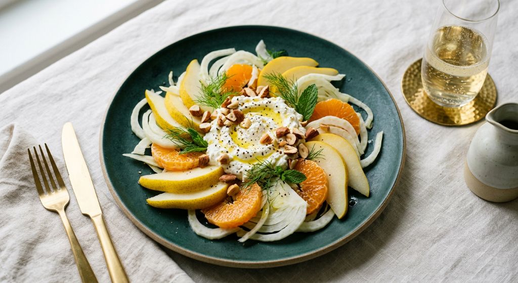 Pear, Clementine and Fennel Salad with Fresh Ricotta