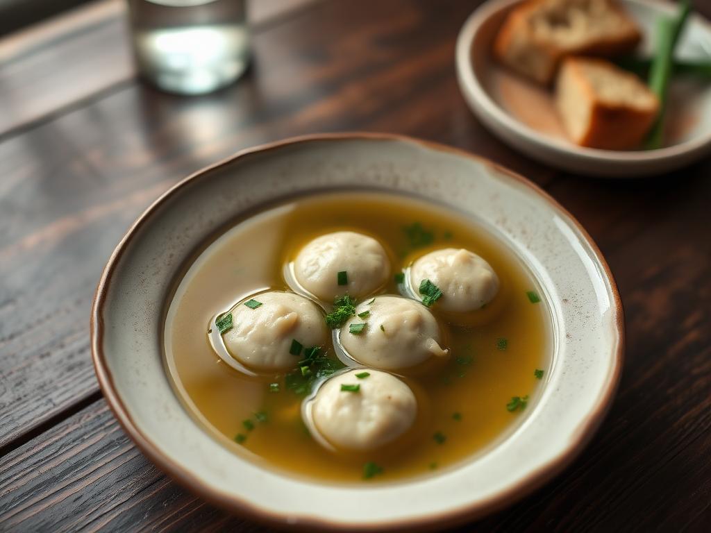 Tyrolean Bread & Herb Dumpling Soup