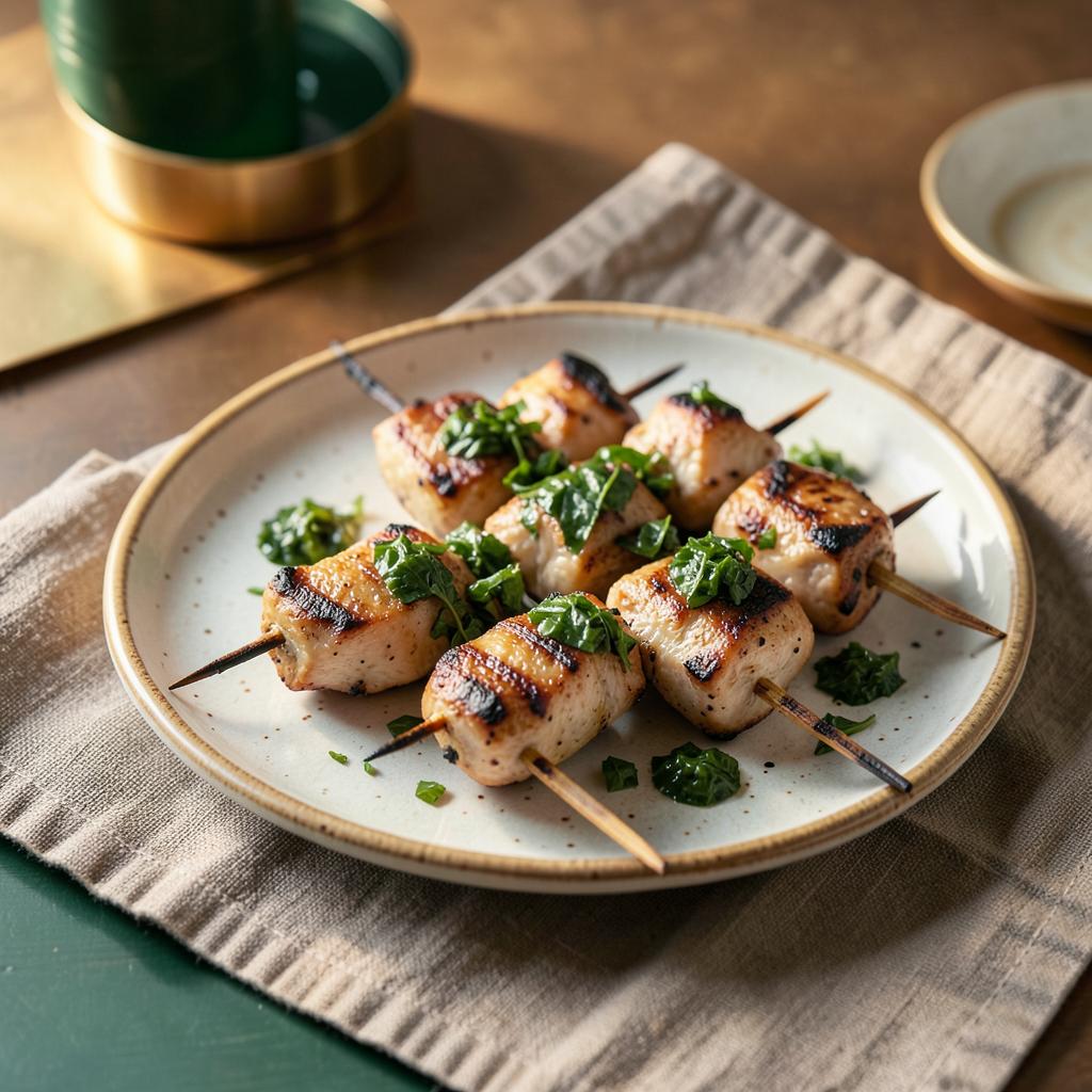 Chimichurri Grilled Chicken Skewers