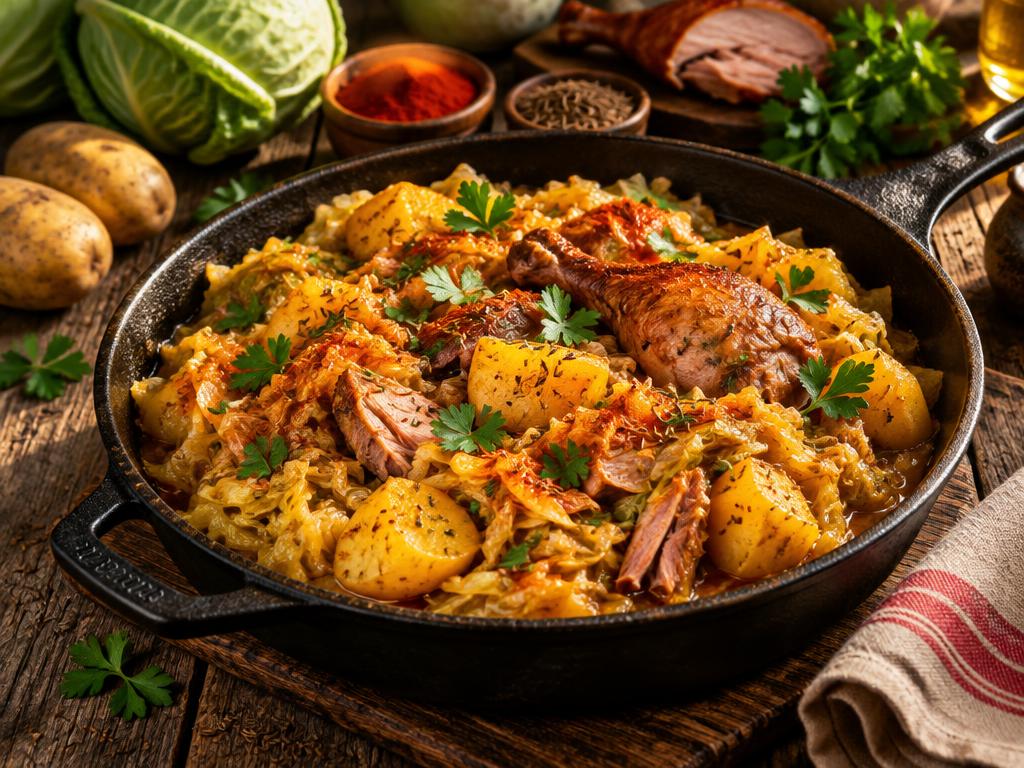 Zelje s Krumpirom — Croatian Cabbage & Potatoes