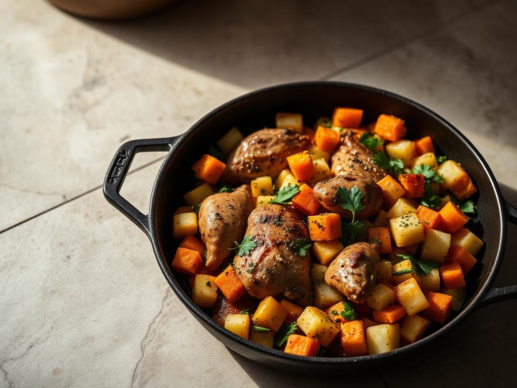 Cassava Flour Chicken & Veggie Skillet
