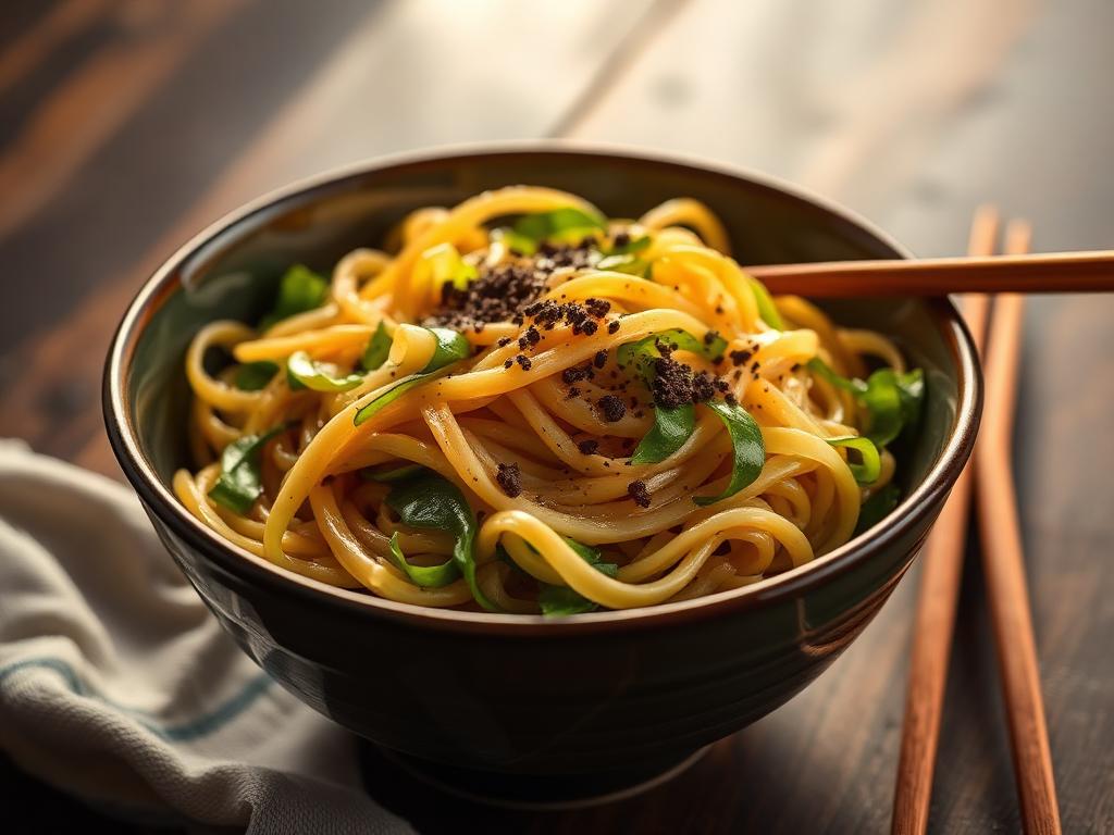 Cabbage & Black Pepper Noodles
