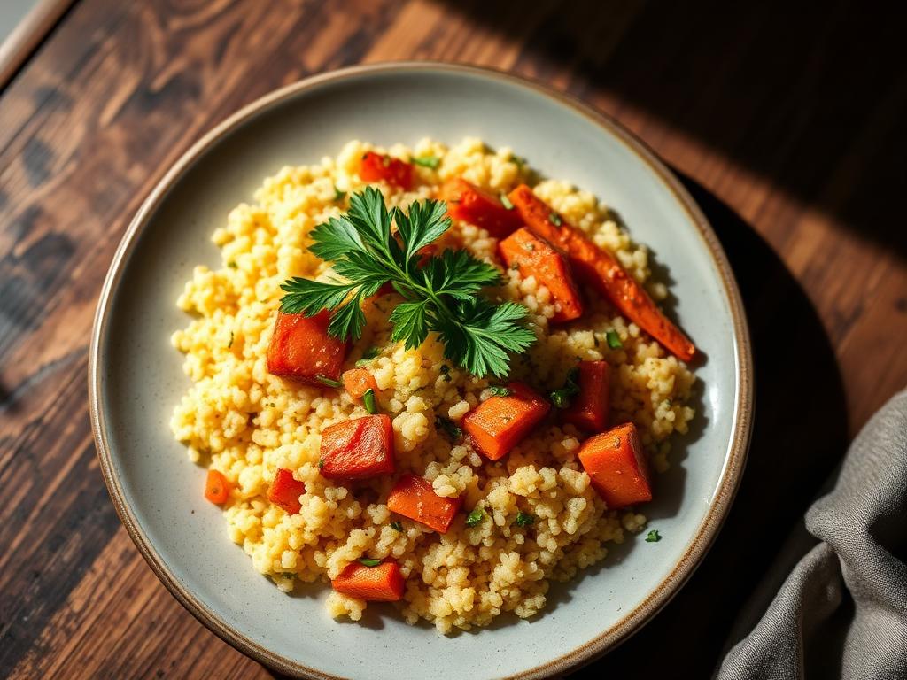 Roast Carrot & Herb Couscous