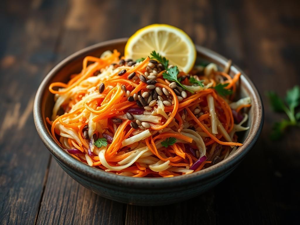 Crunchy Carrot & Cabbage Slaw