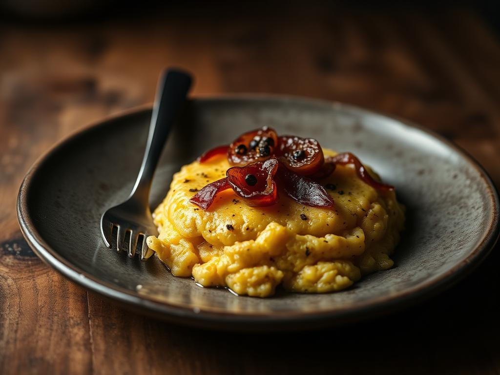 Soft Polenta with Sweet Onions
