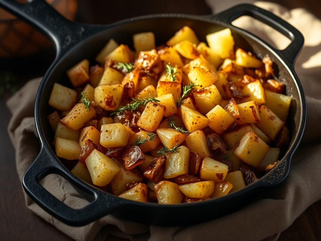 Crispy Potato & Onion Hash