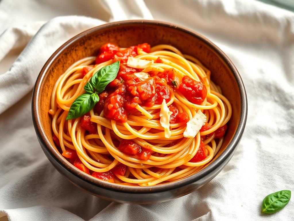 Slow Tomato & Onion Pasta
