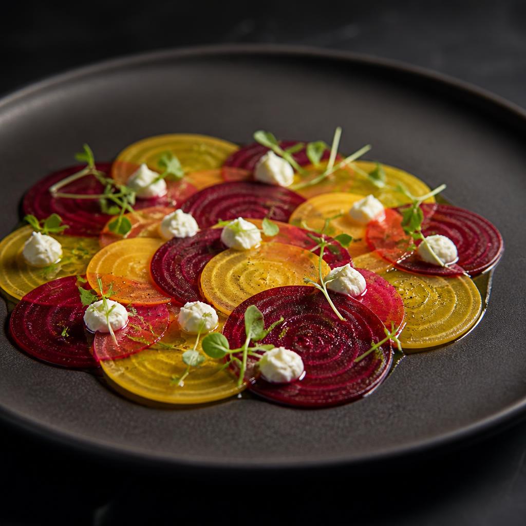 Geometric Beet Carpaccio