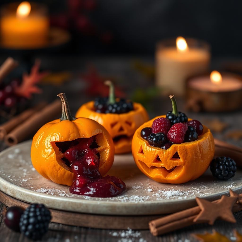 Clementine Jack-o'-Lanterns