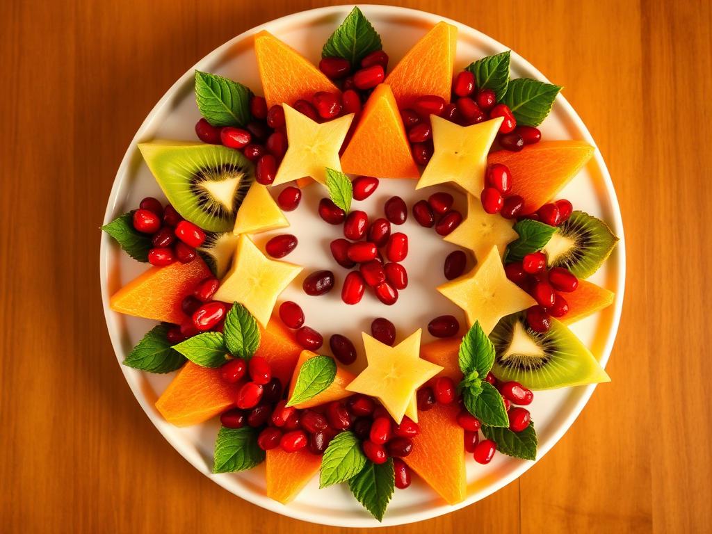 Winter Wreath Fruit Platter