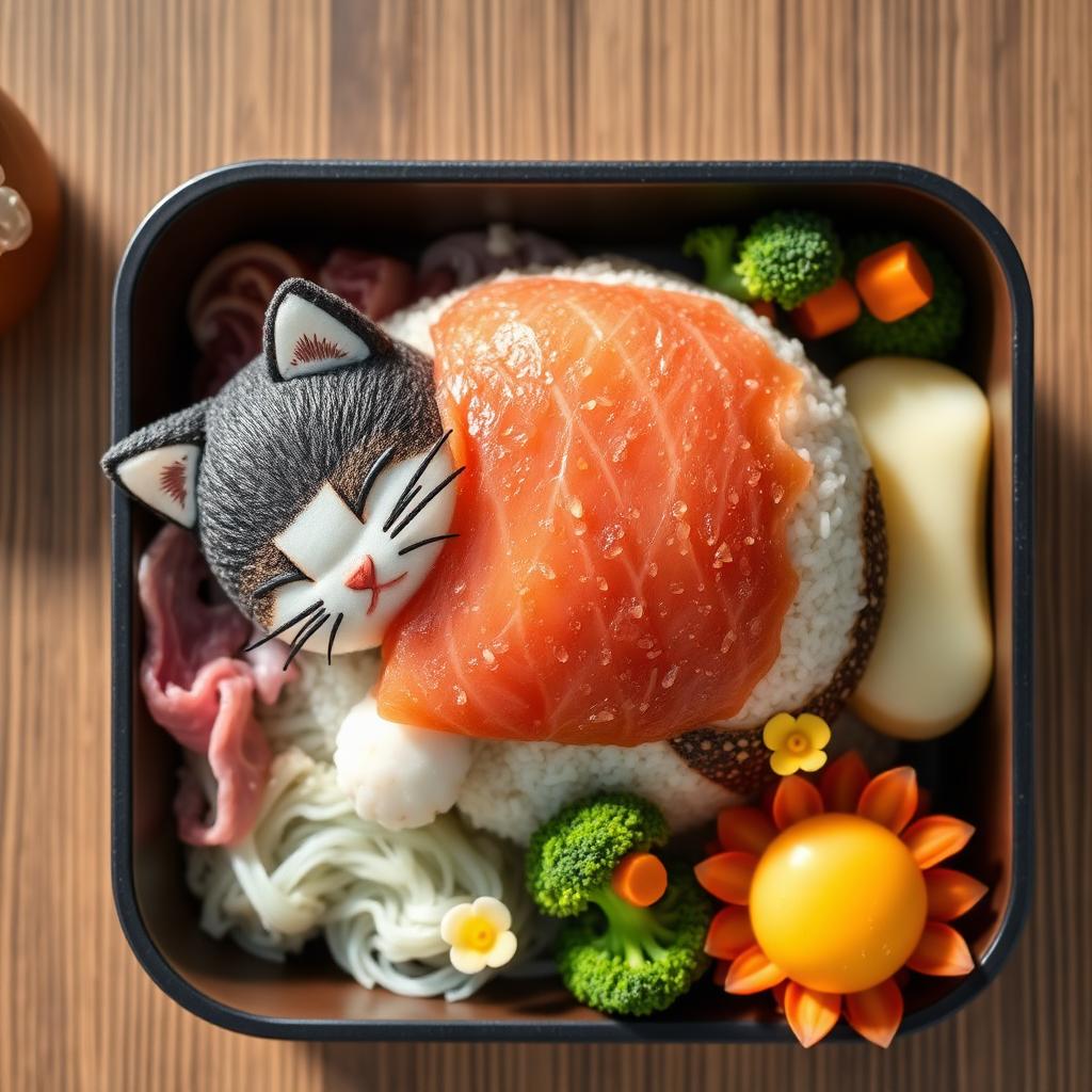 Sleeping Cat Bento