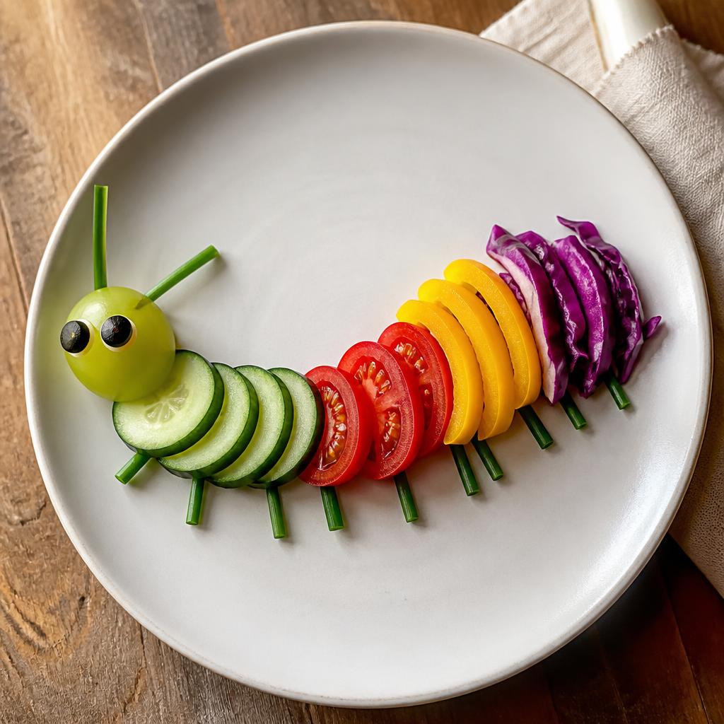 Rainbow Veggie Caterpillar