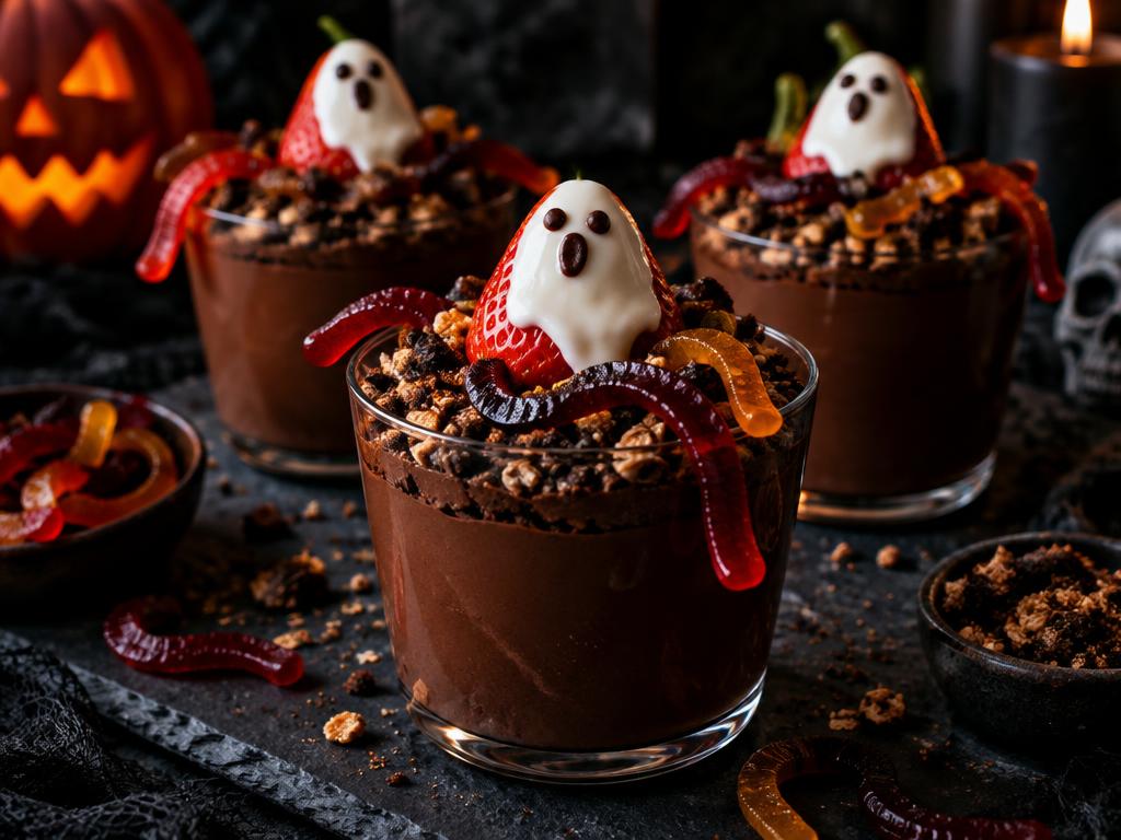Ghostly Graveyard Worm Mousse