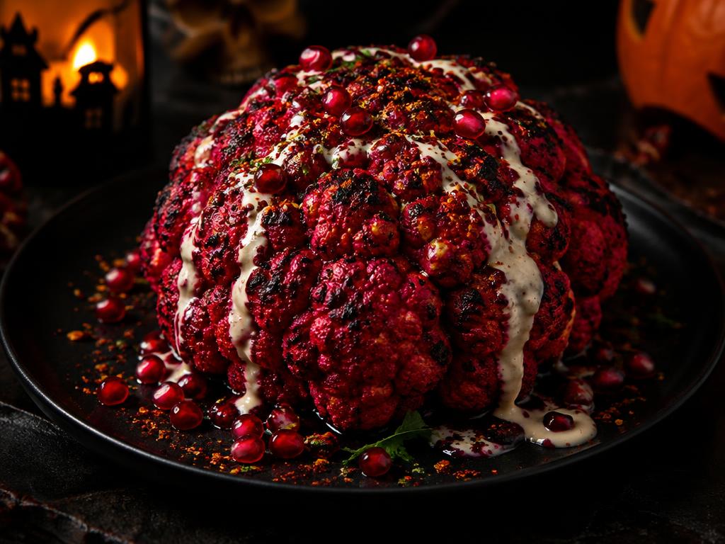Roasted Zombie Brain Cauliflower