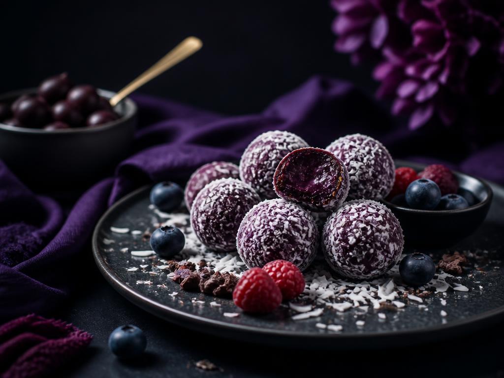Açaí & Dark Cacao Truffle Bites