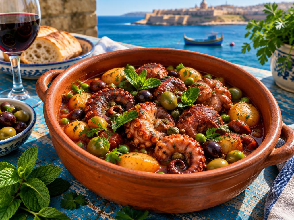 Stuffat tal-Qarnit — Maltese Octopus Stew