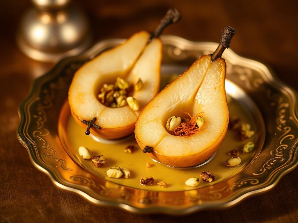 Cardamom-Spiced Baked Pears