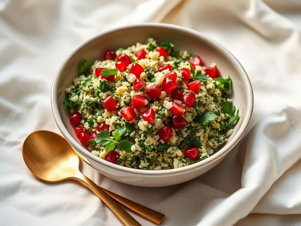 Herb-Heavy Tabbouleh with Pomegranate