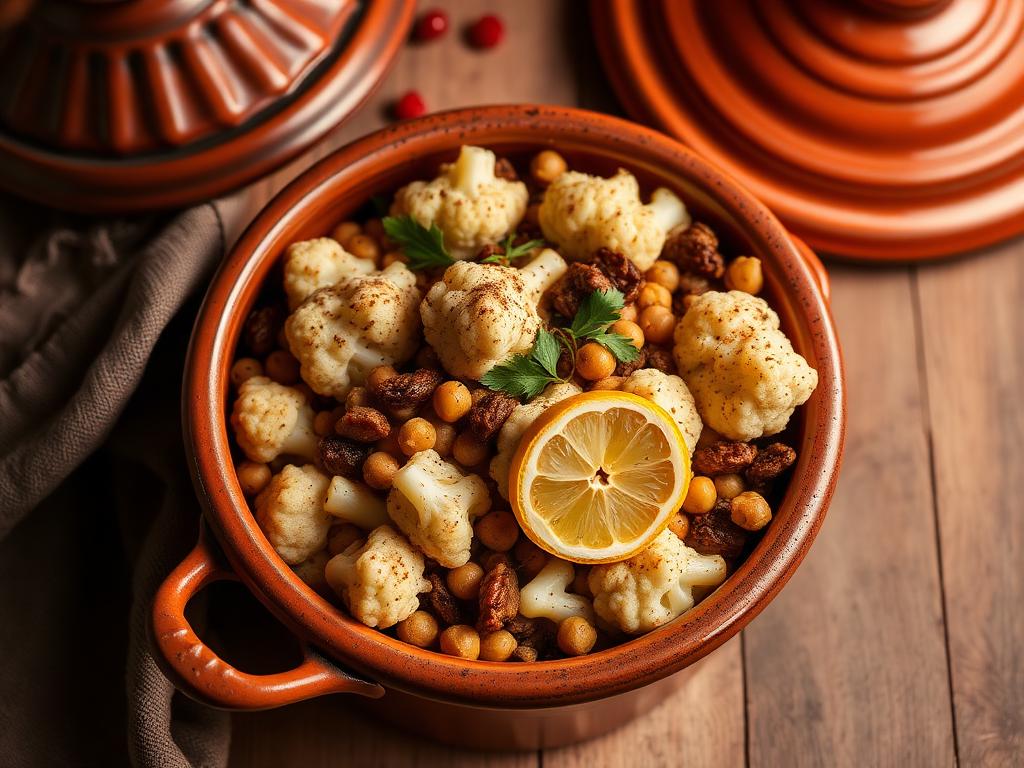 Za'atar Roasted Cauliflower & Lentil Tagine