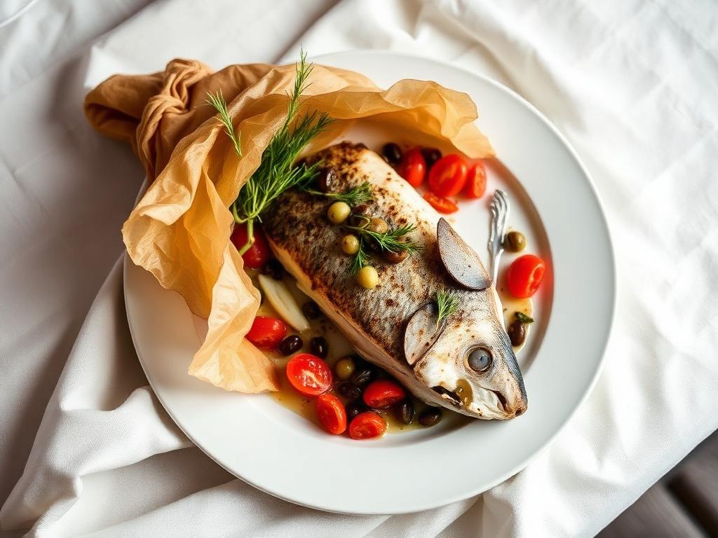 Wild-Caught Sea Bass en Papillote