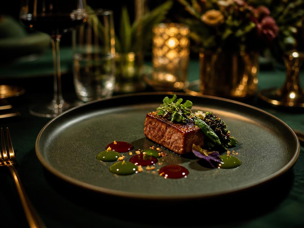 Dinner Party Soirée — Modern, refined, tasting-menu table setting
