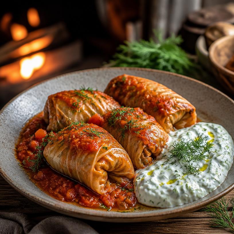 Lentil & Mushroom Sarma