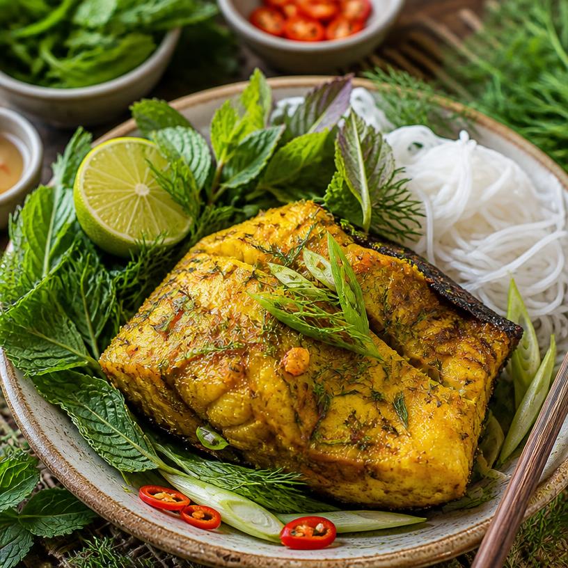 Vietnamese Turmeric Fish with Dill