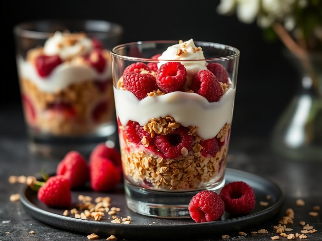 Raspberry Cranachan with Toasted Oats