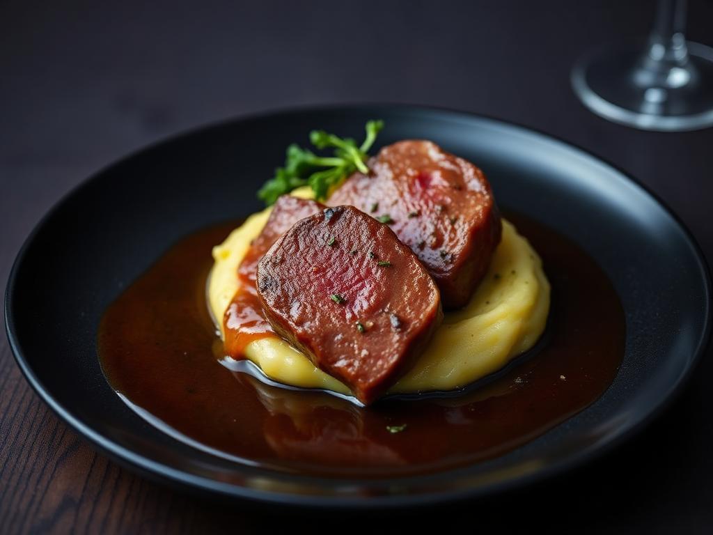 Highland Venison with Juniper & Kale