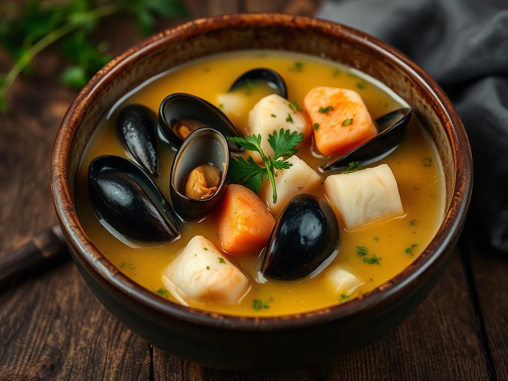 Atlantic Seafood Chowder, Cream-Free