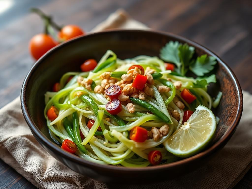 Thai Green Papaya Salad (Som Tum)