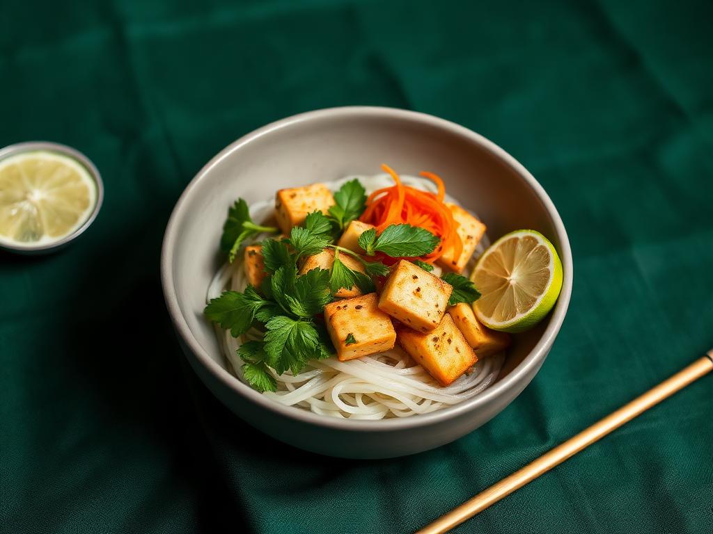 Vietnamese Lemongrass Tofu & Herb Bowl