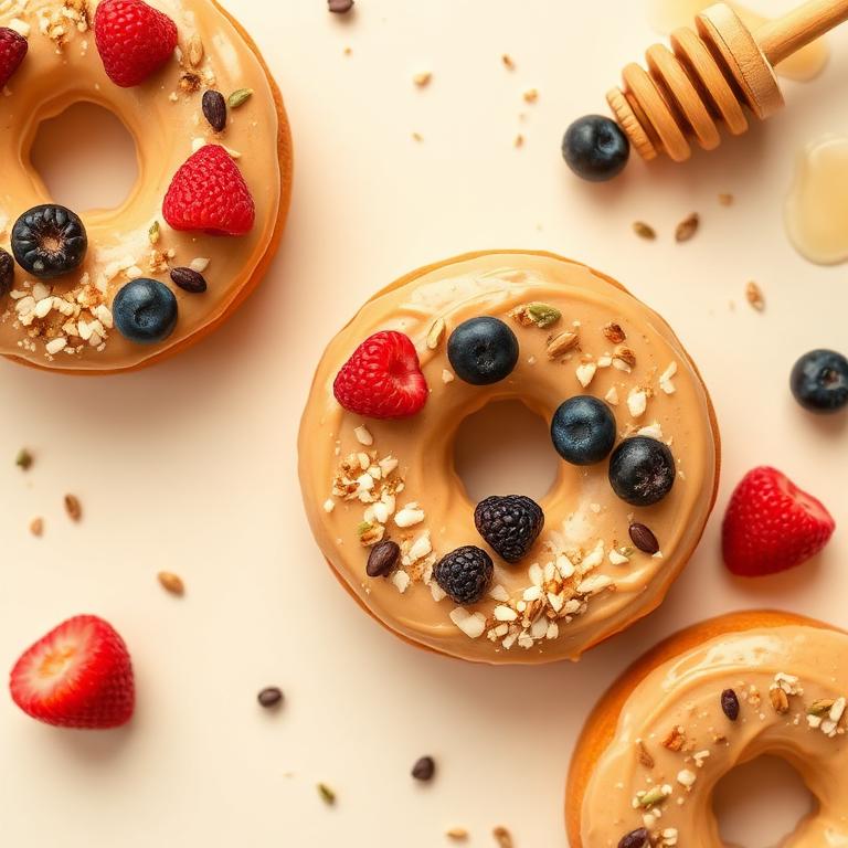 Crunchy Apple Ring Donuts