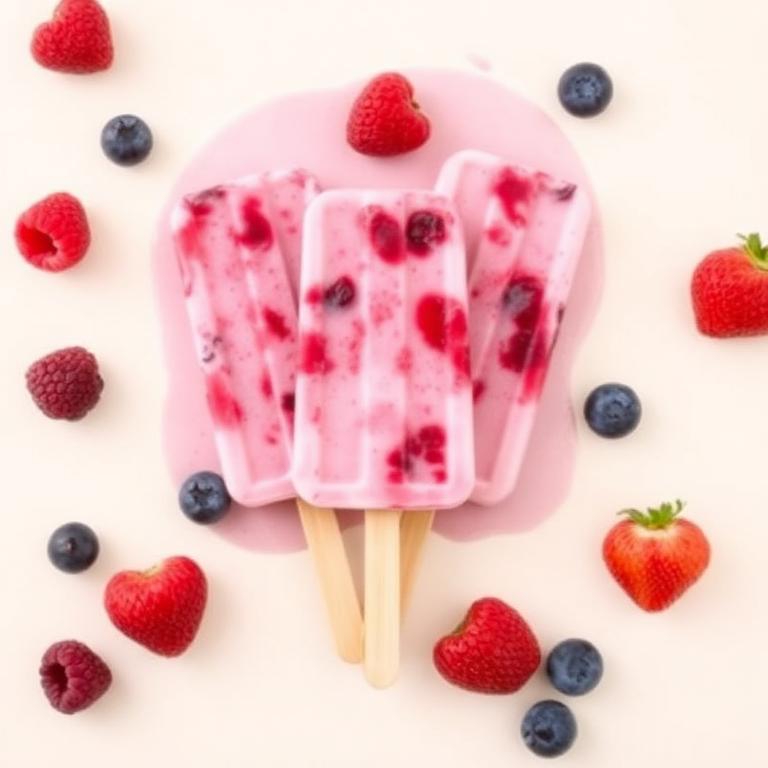 Berry Cloud Yogurt Pops