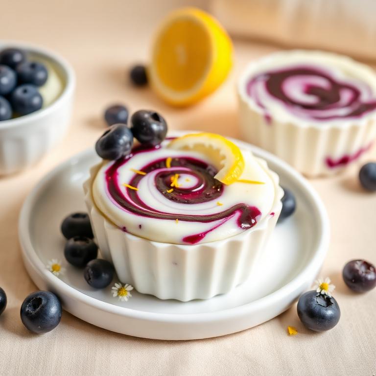 Blueberry Lemon Cloud Cups