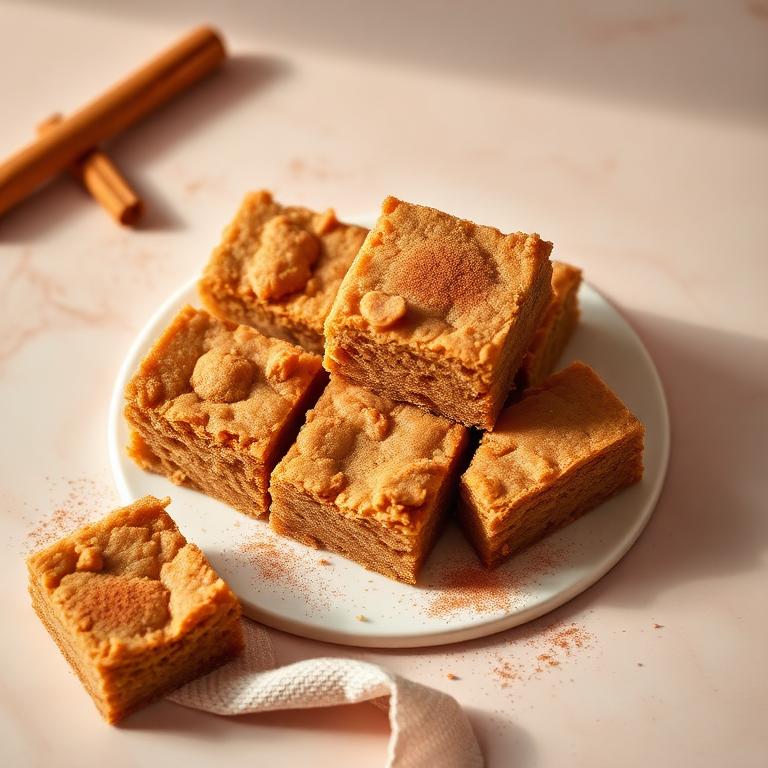 Cinnamon Chickpea Blondies