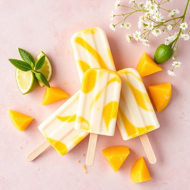 Mango Lime Sunshine Pops