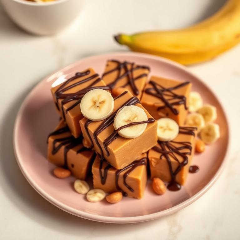 Peanut Banana Freezer Fudge