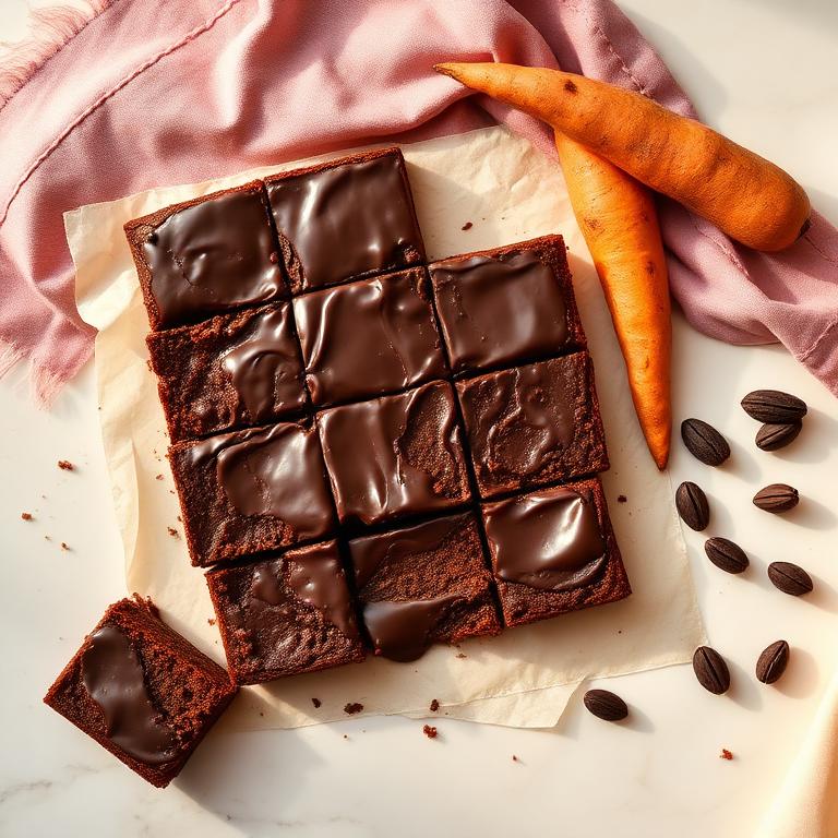 Velvet Sweet Potato Brownies