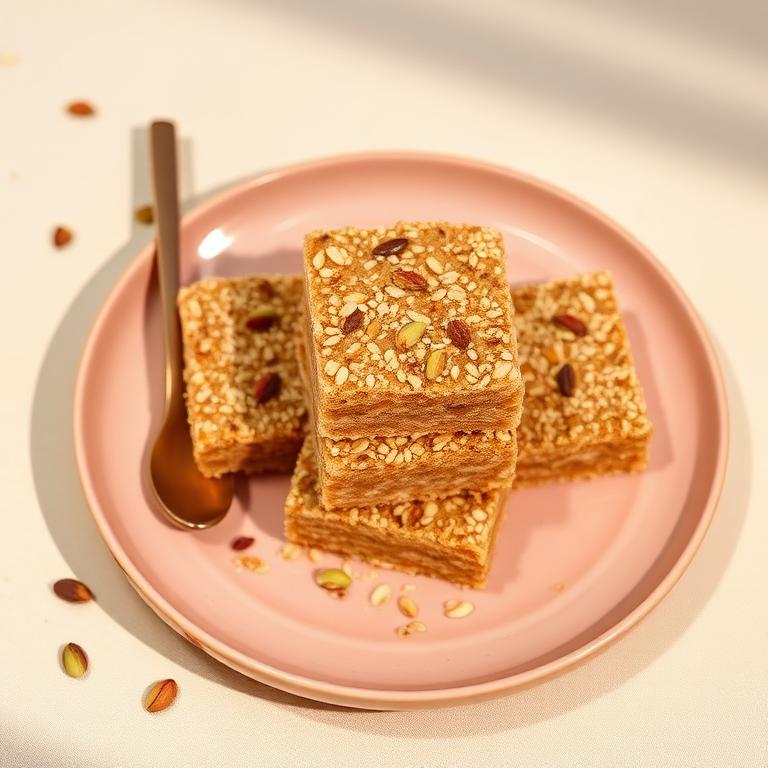 Tahini Honey Pocket Flapjacks