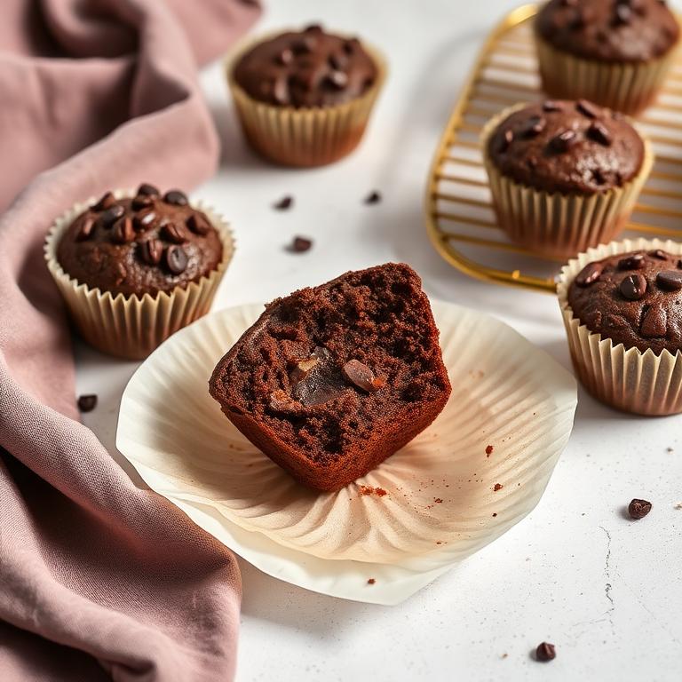 Chocolate Zucchini Mini Muffins